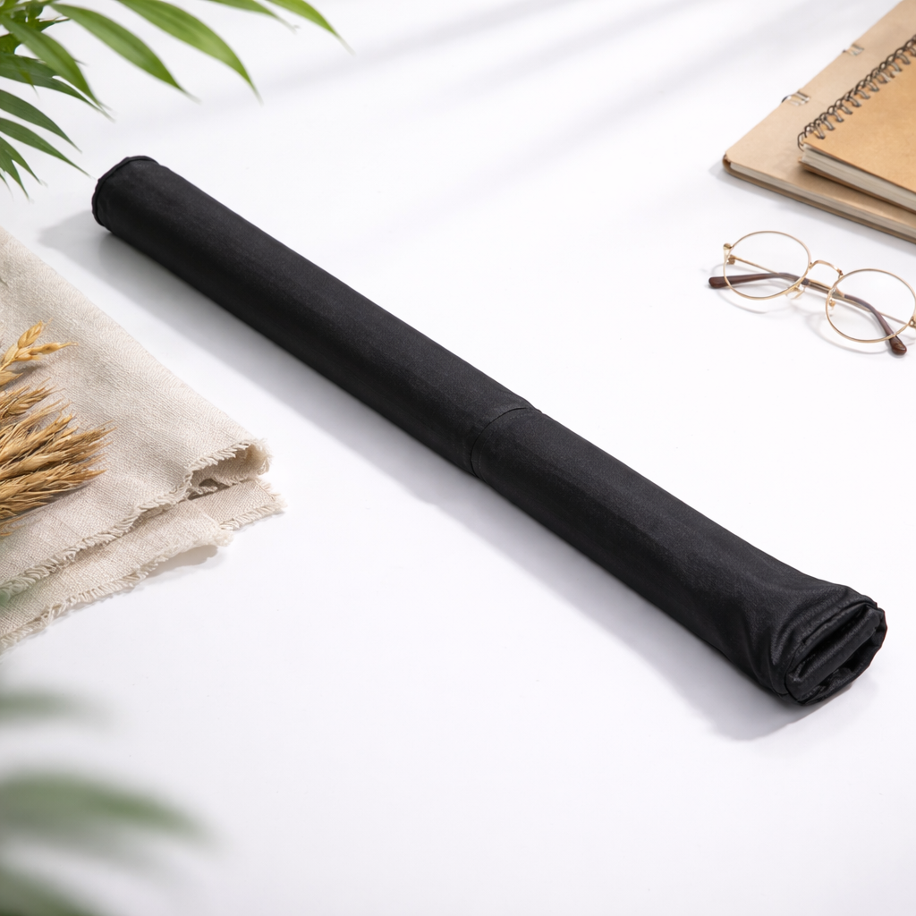 Single Flute Matte Black Carry Case (Without Pocket) For 12-15 Inches Flutes